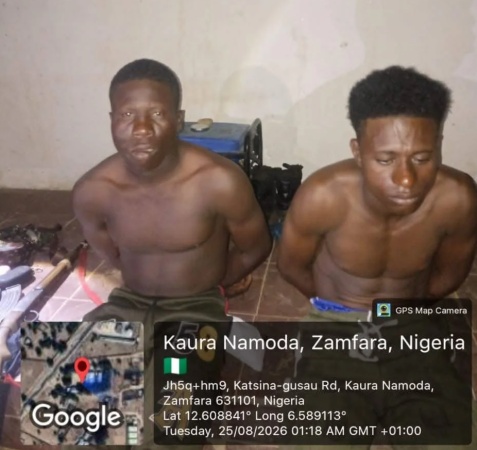 Troops Arrest Two Suspected Terrorists, Recover AK-47, Ammunition in Zamfara