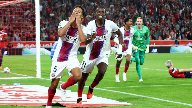 PSG rescue Lille draw with two late goals