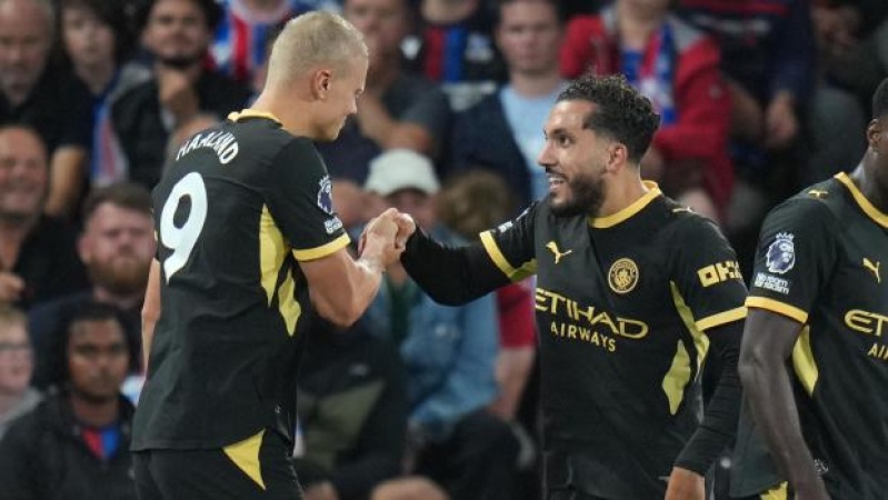 Haaland and Cherki both score twice in Man City win at Crystal Palace