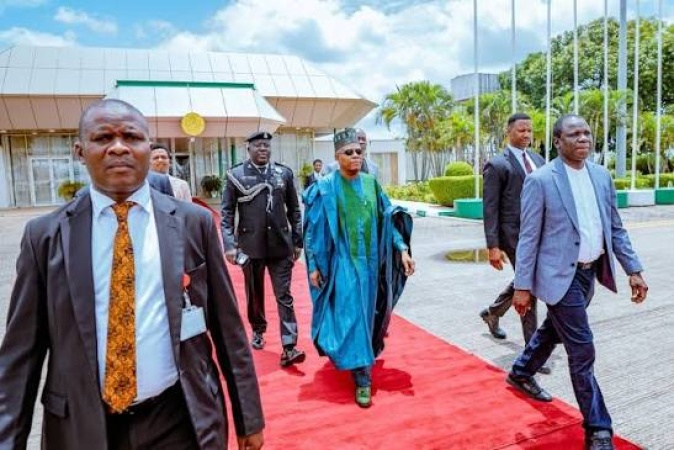 Shettima arrives Luanda for AU extraordinary summit