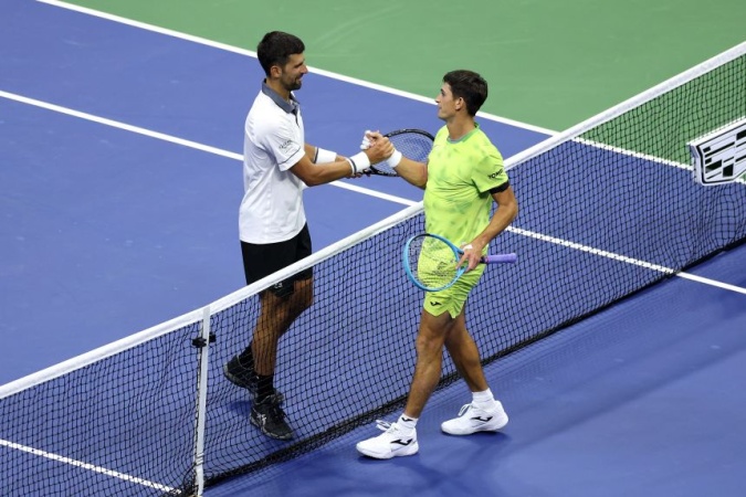 Novak Djokovic loses in opening round of US Open for first time, falling in 5 sets to Mariano Navone