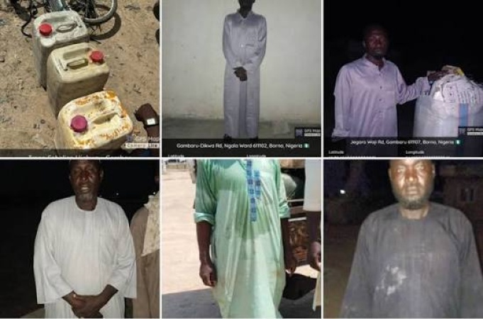 Troops arrest five suspects, intercept logistics allegedly meant for terrorists in Borno