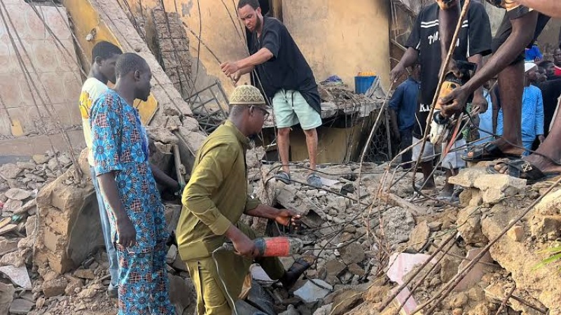 Kwara Building Collapse: We found late mother with dead child on her chest — Rescuer