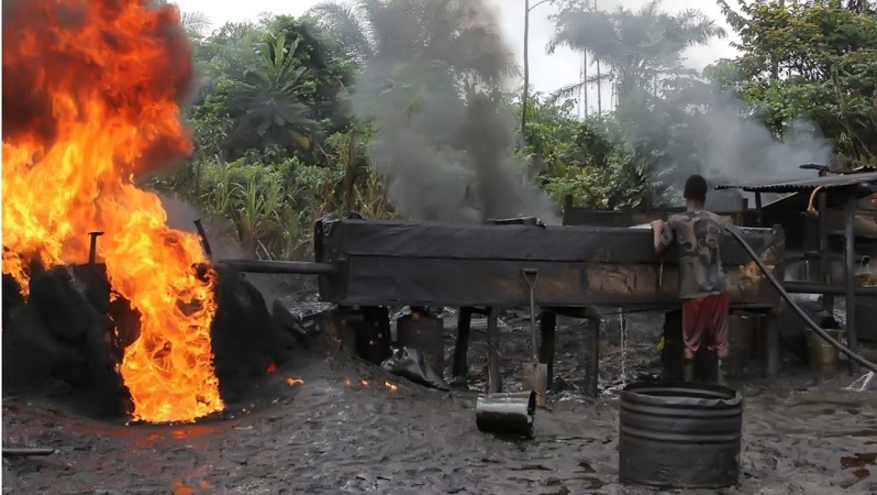 Navy uncovers illegal refineries, reservoirs with 99,000 litres of suspected stolen crude oil