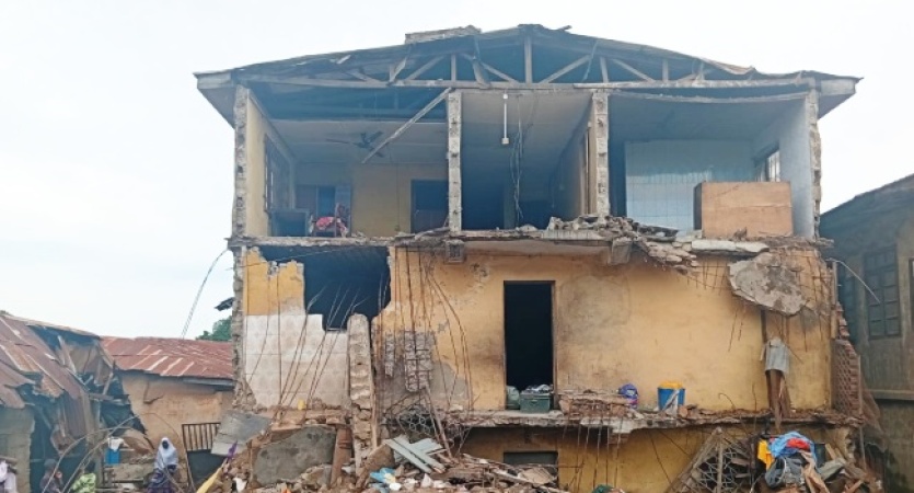 Kwara building collapse death toll rises to five