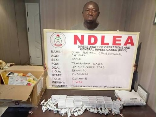 NDLEA arrests businessman behind cocaine shipments to Saudi Arabia