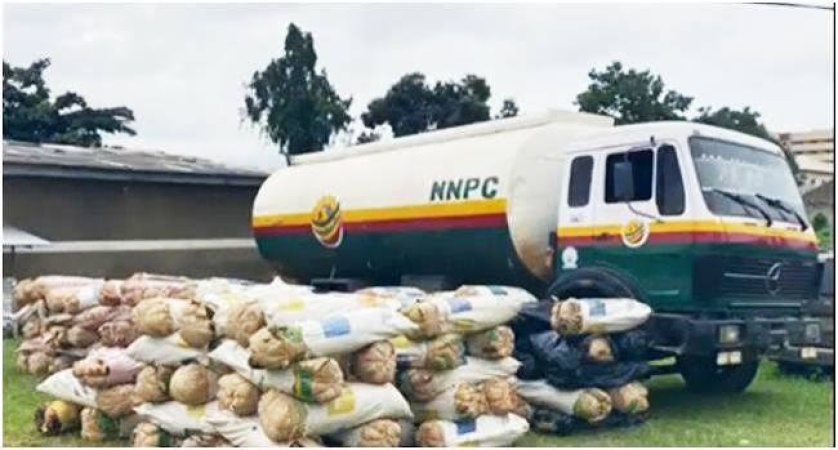 NNPC disowns tanker found with 2,145kg cannabis