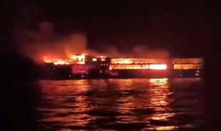Five dead and more than 80 missing in Philippine ferry fire