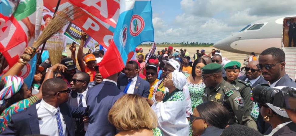 First Lady arrives Anambra to inaugurate empowerment programmes