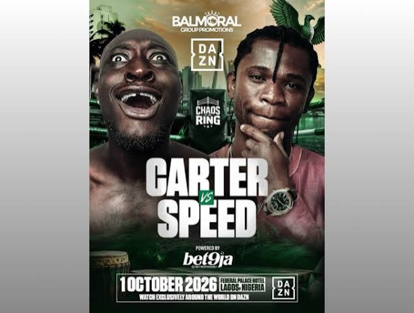 Speed Darlington, Carter Efe set for October 1 showdown