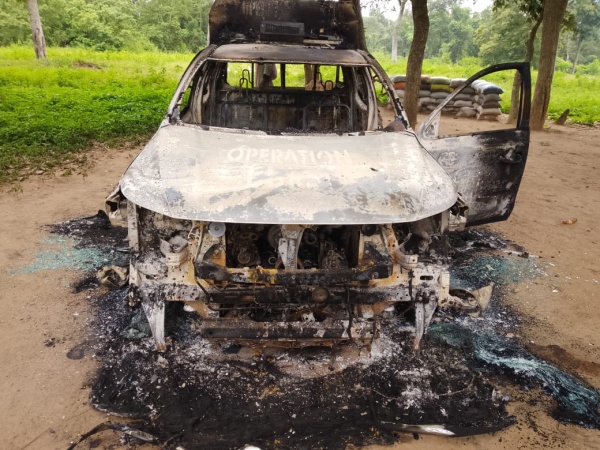Gunmen attack military base in Oyo, burn patrol vehicle