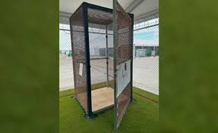 Immigrants held in small outdoor cages at ‘Alligator Alcatraz’ in Florida, investigators find