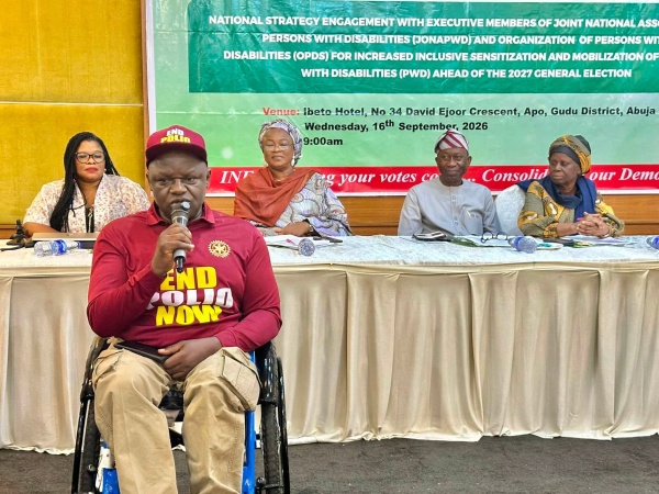 INEC confirms participation of 264,798 physically challenged voters