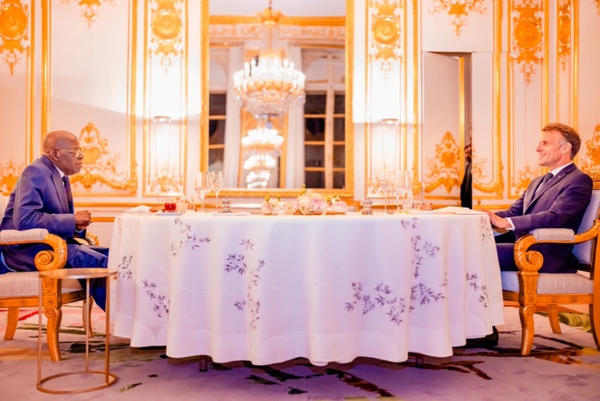 Macron Hosts Tinubu To Private Dinner In Paris
