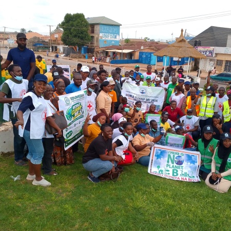 e-MICH Joins World Cleanup Day, mobilises Kaduna community on Environmental Health