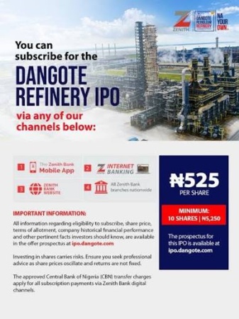 Dangote ​‌‌‍‍‌‍⁠⁠‌⁠‌​​⁠​‍⁠‌​IPO: Stockbroker urges investors to ignore oversubscription fears