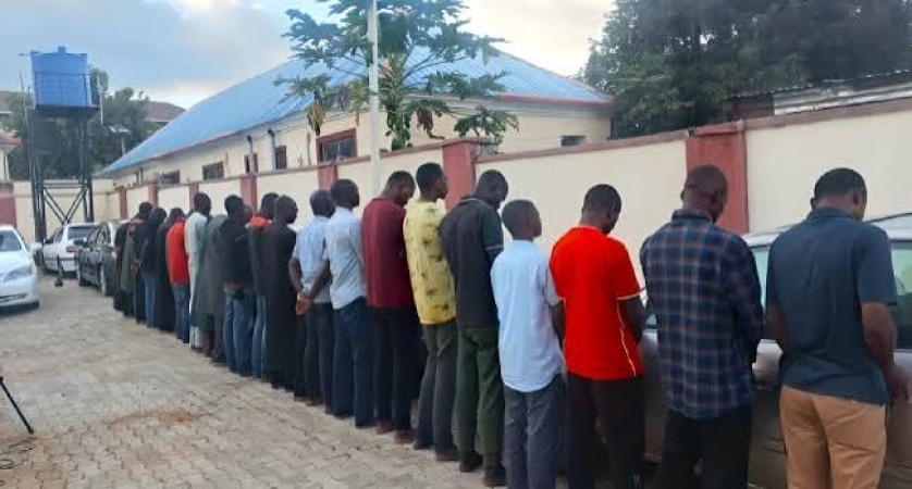 JUST IN: NSCDC parades suspended Niger Commandant, officers over miners’ deaths