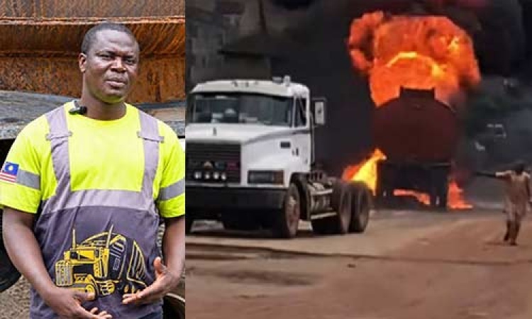 Meet Ogbomoso-born driver who averted tragedy while driving burning petrol tanker in Osun