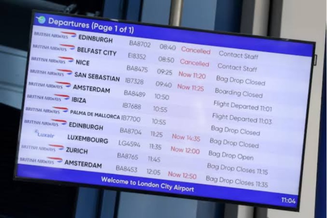 New air traffic control failure delays flights at UK airports  