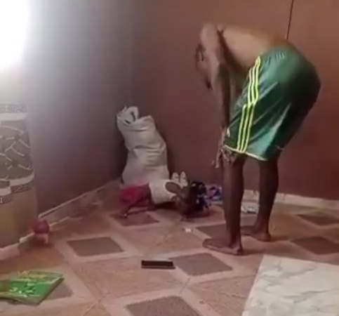 Outrage as man viciously flogs toddler in viral video