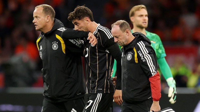 Havertz and Brobbey injured as Netherlands and Germany draw