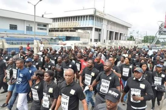 Youths protest eight-month blackout in Edo communities