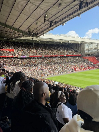 PHOTOS: Jerry Eze leads thousands in prayer at Man United’s Old Trafford