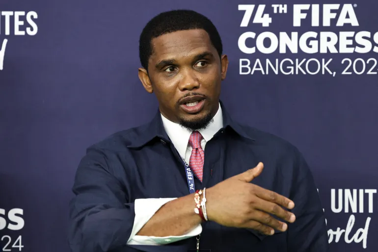Eto’o calls on African football federations to support FIFA chief Infantino