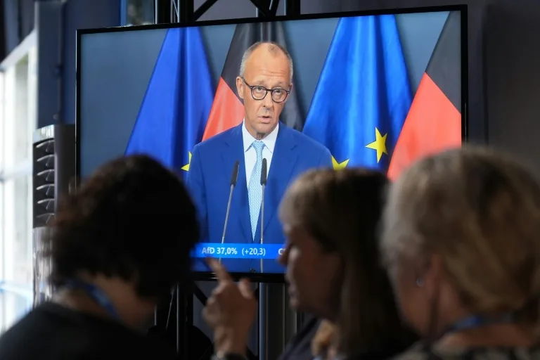 German Chancellor Merz calls state election a 'disaster' for his party but vows to stay on