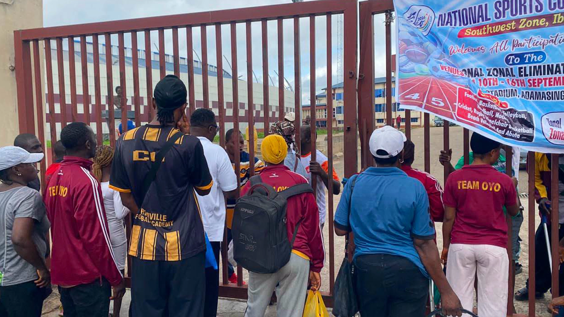Protesting Oyo athletes block Adamasingba Stadium over ‘unpaid bonuses, poor welfare’