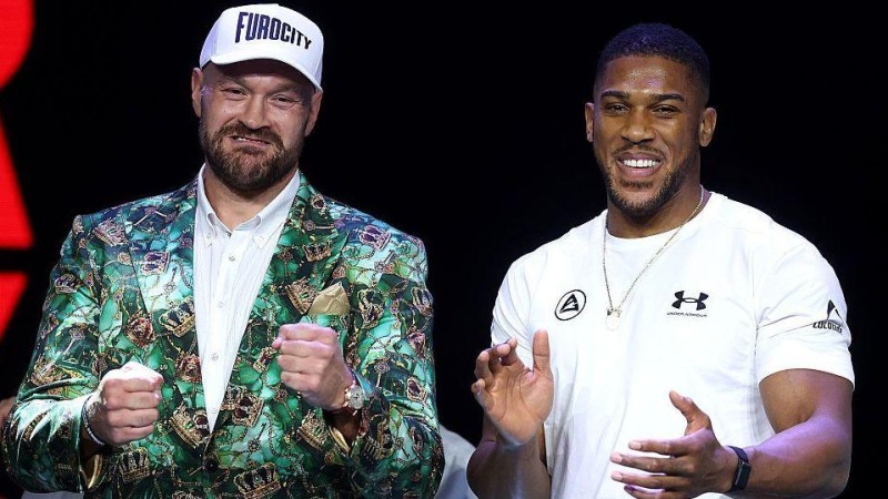 Respect and laughs as Fury and Joshua face off
