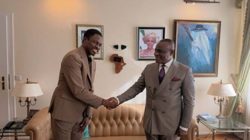 Ambassador Ita Enang receives NFC Boss Ali Nuhu in Berlin ahead of Germany-Nigeria Film Week
