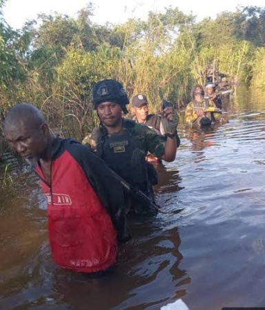 Troops storm suspected IPOB-linked camp across treacherous waters in Anambra, recover arms, explosives materials