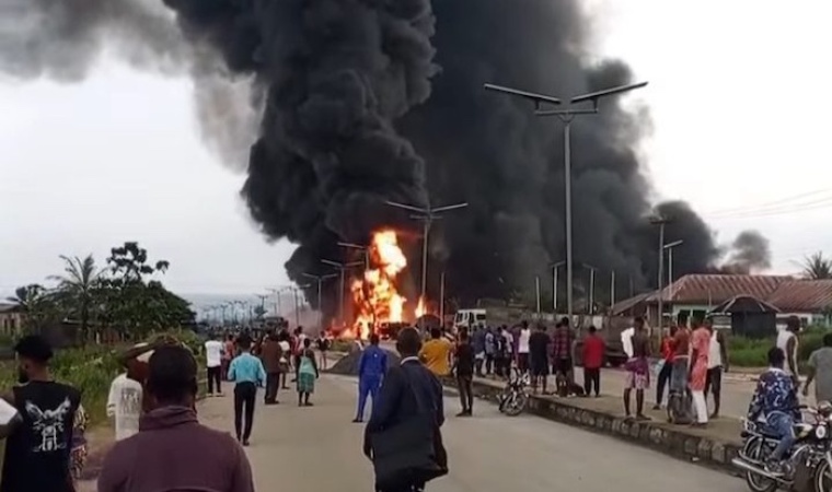 Odukpani Tanker Fire: Driver Rescued As Shops, Vehicles Are Damaged