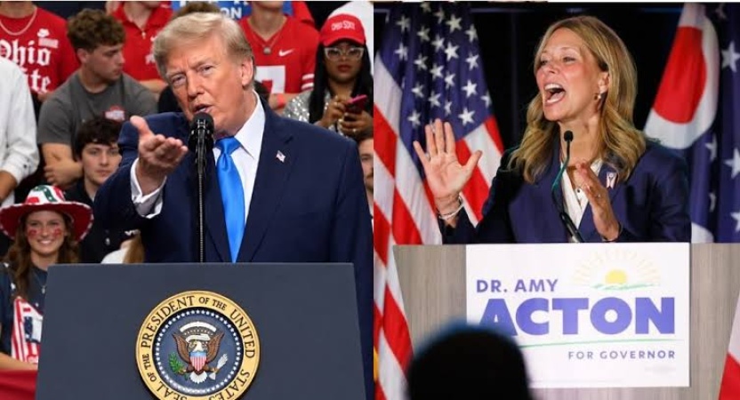 Trump threatens to withhold federal support if Ohio elects democrats
