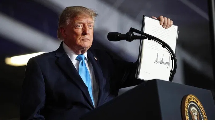 Trump signs order allowing tax-free diesel purchases to cut fuel costs