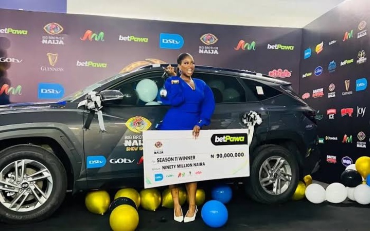 BBNaija S11 winner Temi Nkem gets N90m, new SUV