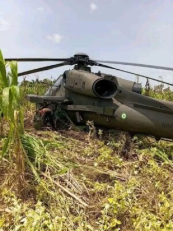JUST IN: NAF helicopter develops fault mid-air, makes emergency landing in Benue
