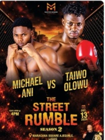 Michael ‘Hitman’ Ani and Taiwo ‘Gentle Boy’ Olowu to headline Explosive ‘Street Rumble 2’ in Ajegunle