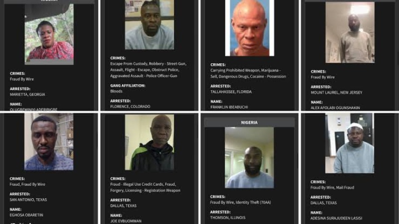 US names 24 Nigerians for deportation over fraud, drug offences
