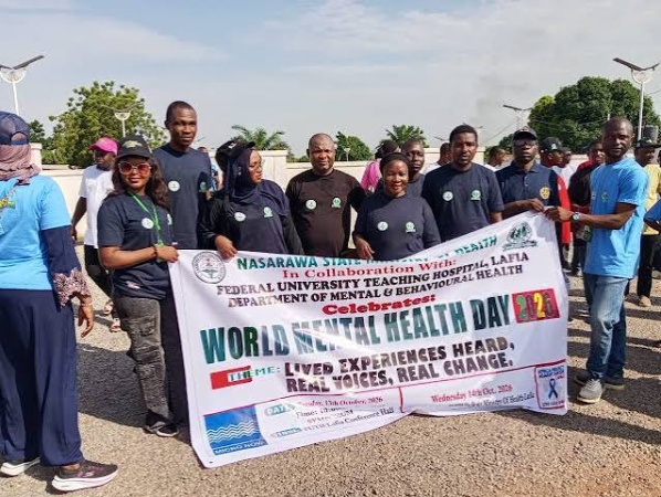 Nasarawa Health Ministry marks World Mental Health Day 2026 with awareness walk in Lafia