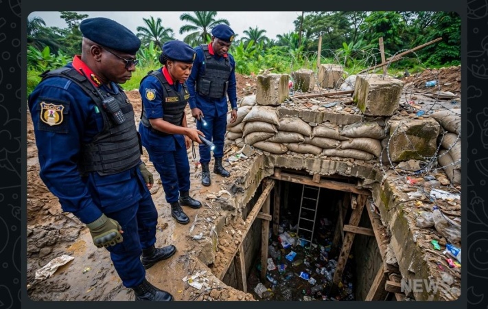 NSCDC uncovers underground tunnels, suspected drug den in Delta