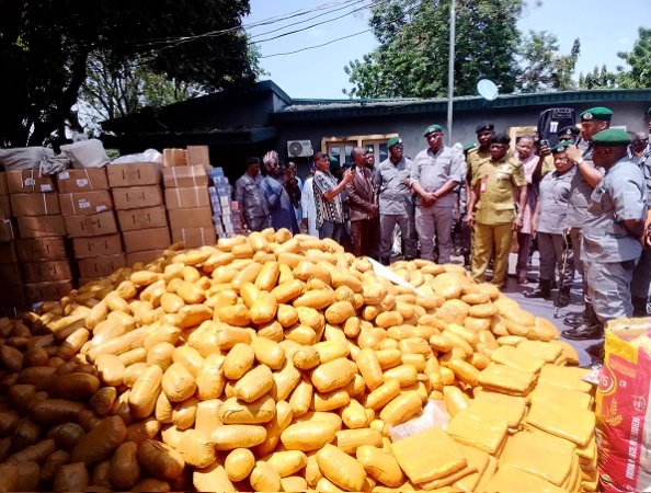 Customs intercepts Cannabis worth N1.12bn, seizes 13 vehicles in Ogun