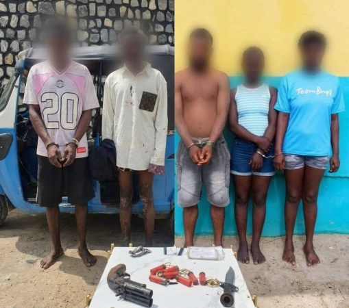 Police apprehend six suspects, recover three guns in Delta