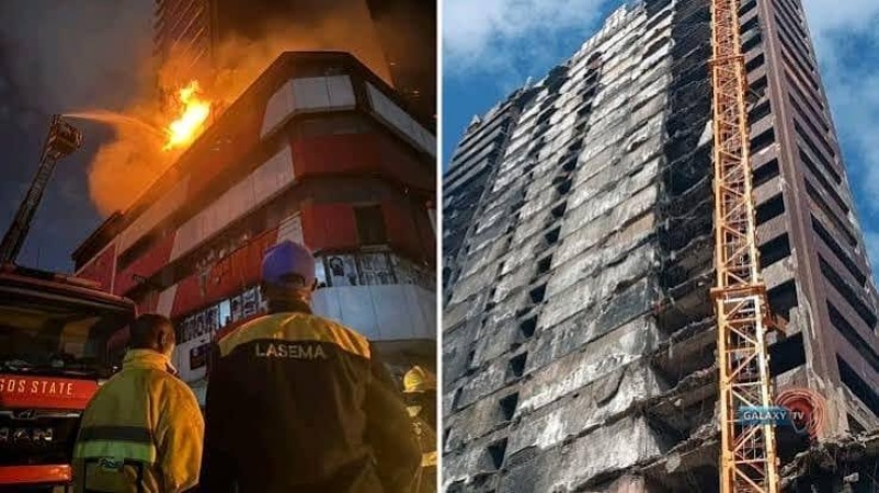 LASEMA inspects demolition of distressed GNI House