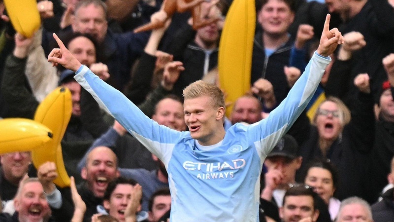 Haaland scores twice as Man City beat Ipswich
