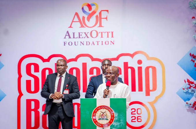 Otti raises scholarship award to 350,000, rewards six first-class graduates