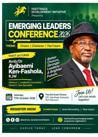 Ken-Fashola challenges emerging leaders to make courageous, ethical choices as $10,000 grant fund highlights leadership conference
