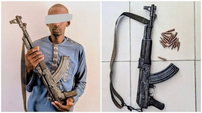 Police arrest suspected bandit, recover AK-47 during combing of Kano forest