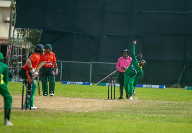 Salau hits 1,000 T20I Runs as Danladi fires Nigeria to victory over Zambia in ICC Men’s T20 World Cup Africa Sub-Regional Qualifier
